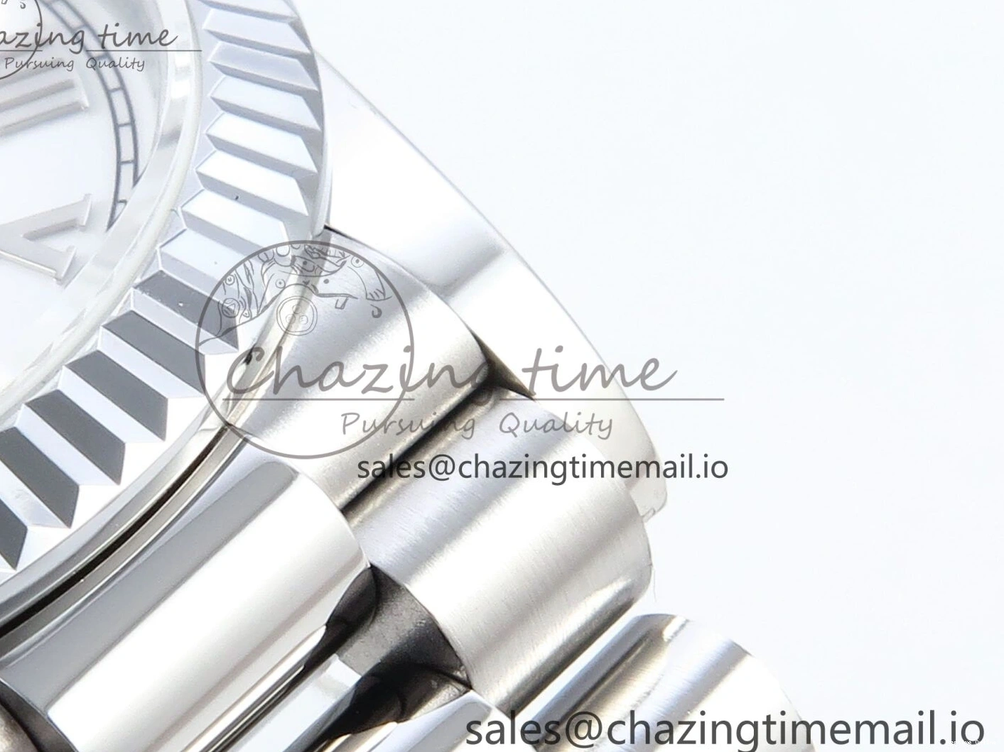 0517 Unique Day Date 36 SS 128236 KF 1:1 Best Edition White Roman Dial on President Bracelet A2836 (Gain Weight) 498